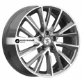 Маленькое фото товара - 7,5*18 5*112 ET39 66,6 Premium Series КР010 Diamond Gloss Graphite. Вариант №1