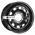Маленькое фото товара - 10*16 6*139,7 ET-44 110 Zepp Toyota Nissan Semicircle Gloss Black. Вариант №1