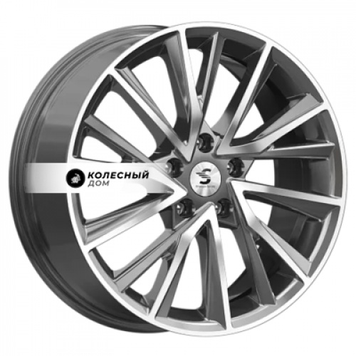 Большое фото товара - 7,5*18 5*112 ET39 66,6 Premium Series КР010 Diamond Gloss Graphite, 10173169. Вариант №2
